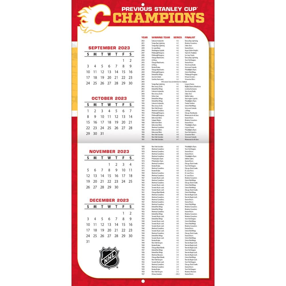 Calgary Flames 2024 Wall Calendar