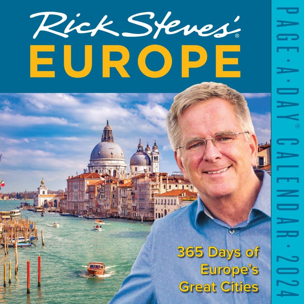 Europe Rick Steves 2024 Desk Calendar Main Image