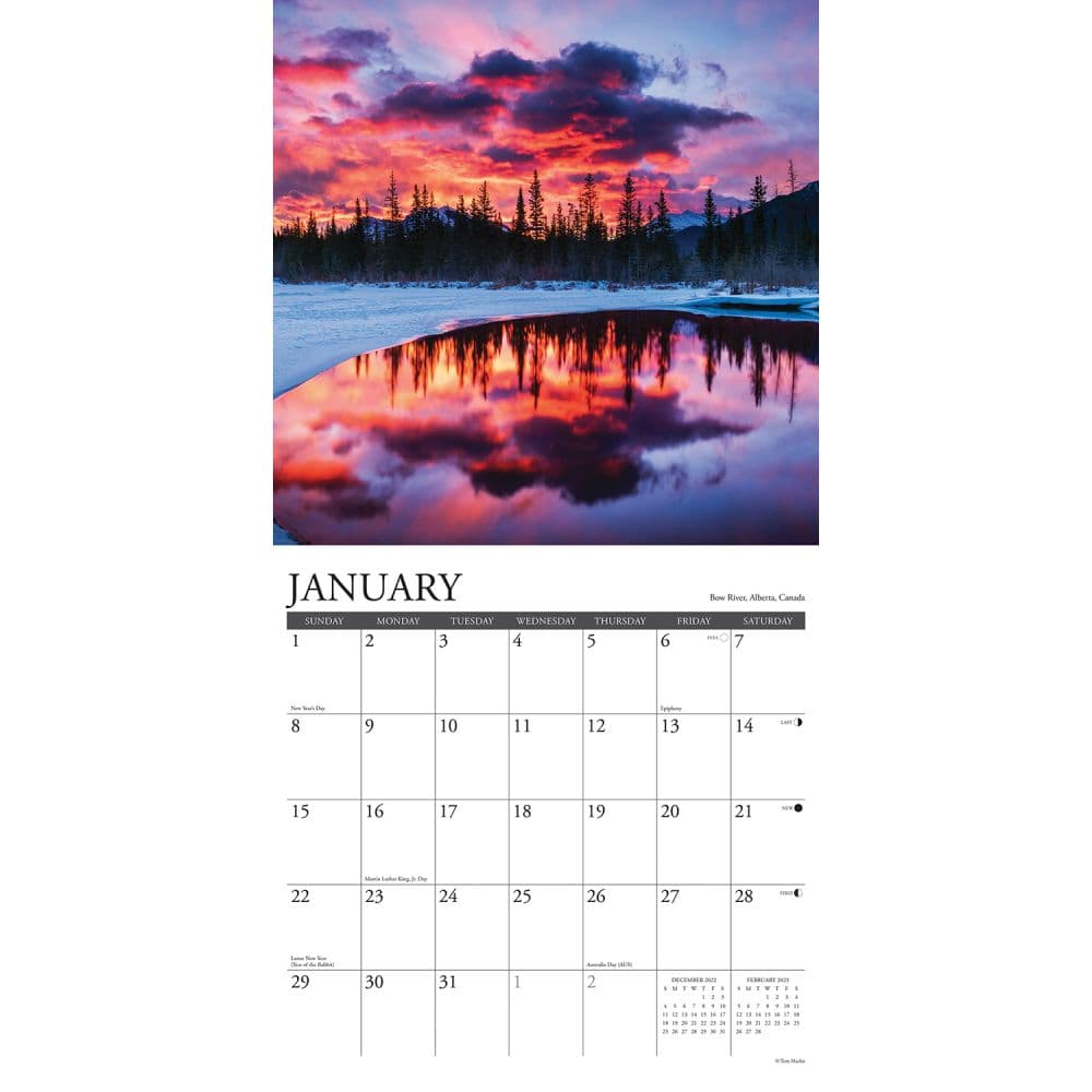 Sunrise Calendar 2023 - Printable Calendar 2023