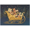 image Ornate Sleigh on Dark Blue 8 Count Boxed Christmas Cards