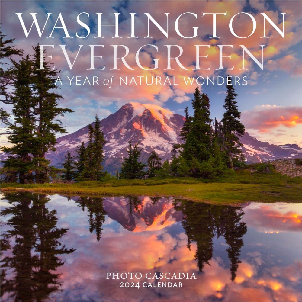 Washington Evergreen 2024 Wall Calendar