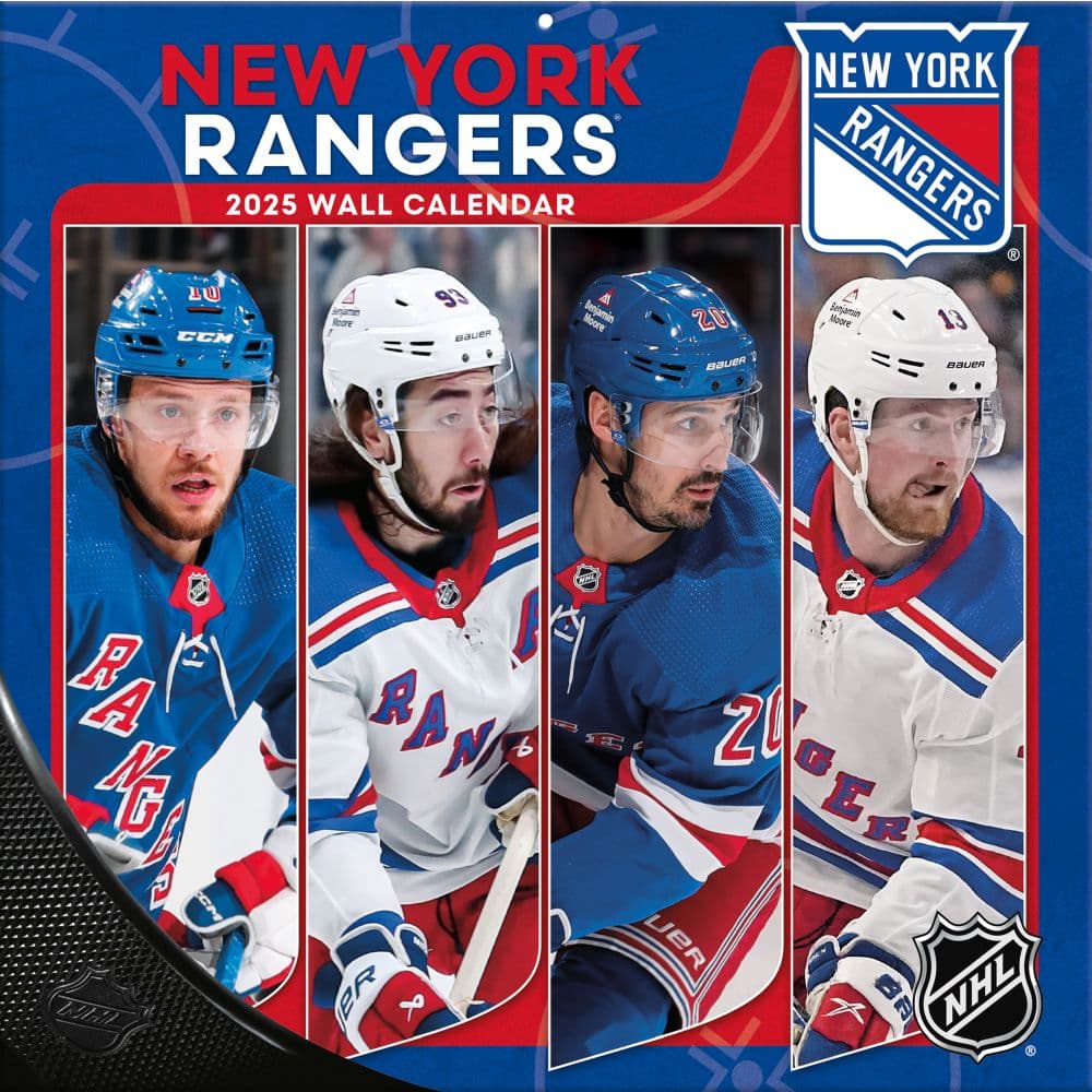 image NHL New York Rangers 2025 Wall Calendar Main Image