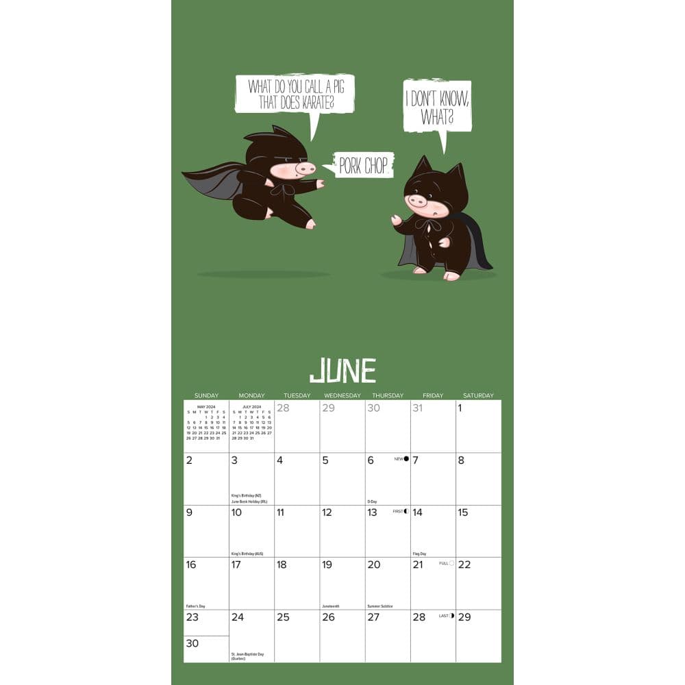 Bad Dad Jokes 2024 Mini Wall Calendar