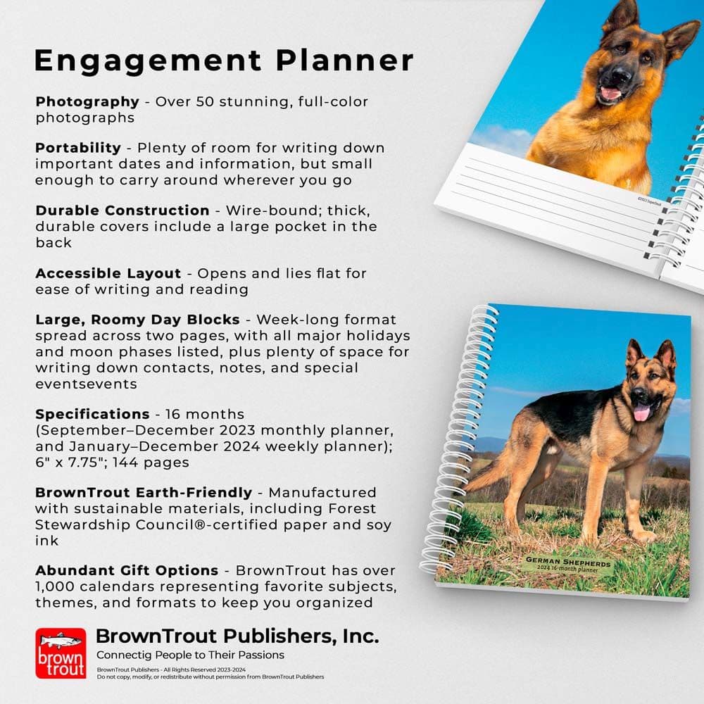 German Shepherds 2025 Planner