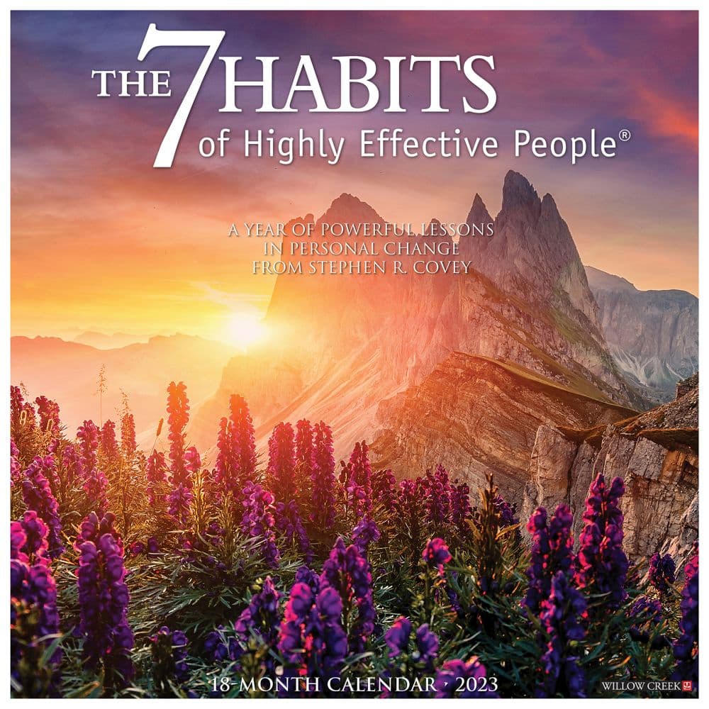 Willow Creek Press 7 Habits 2023 Wall Calendar by Franklin Covey