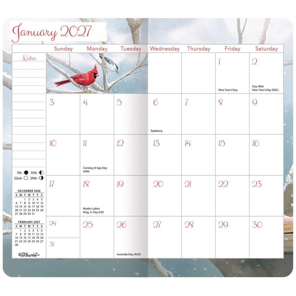 Songbirds 2 Year 2027 Planner by Susan Bourdet First Alternate Image