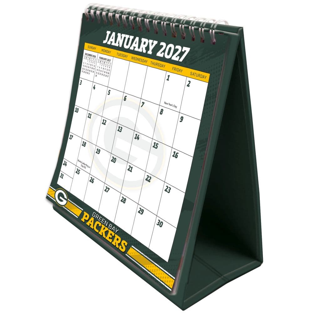 NFL Green Bay Packers 2027 Easel Desk Calendar