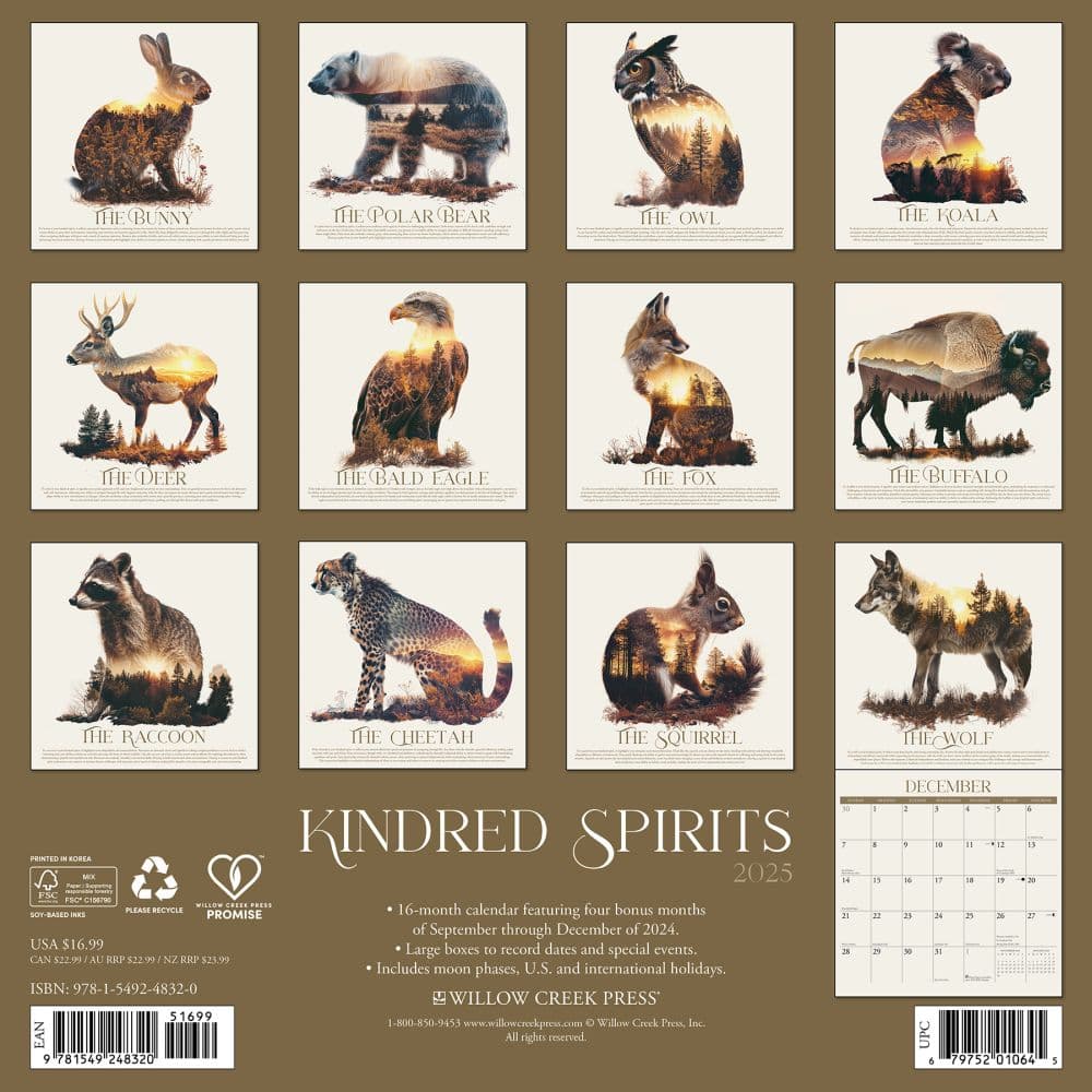 Kindred Spirits 2025 Wall Calendar First Alternate Image width=&quot;1000&quot; height=&quot;1000&quot;