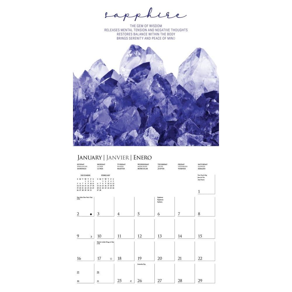 Crystals 2022 Wall Calendar - Calendars.com