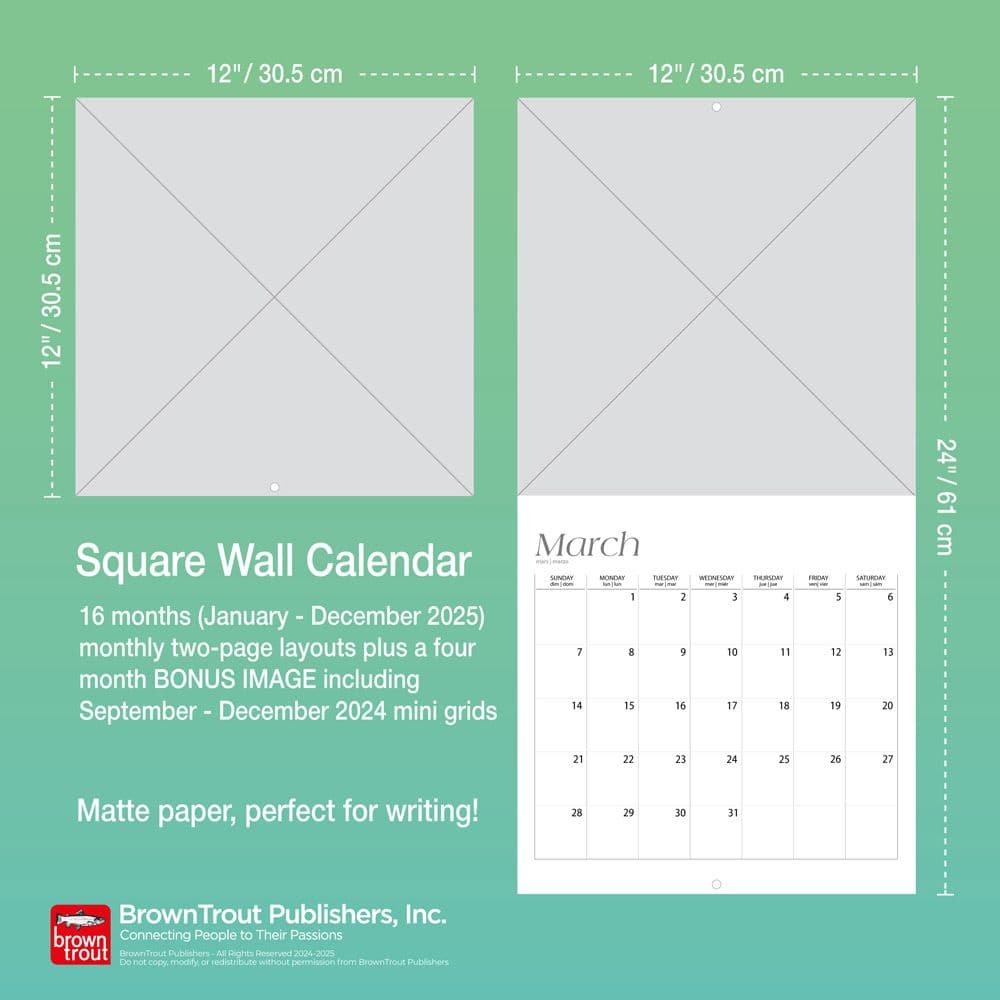 Large Print 2025 Wall Calendar Sixth Alternate Image