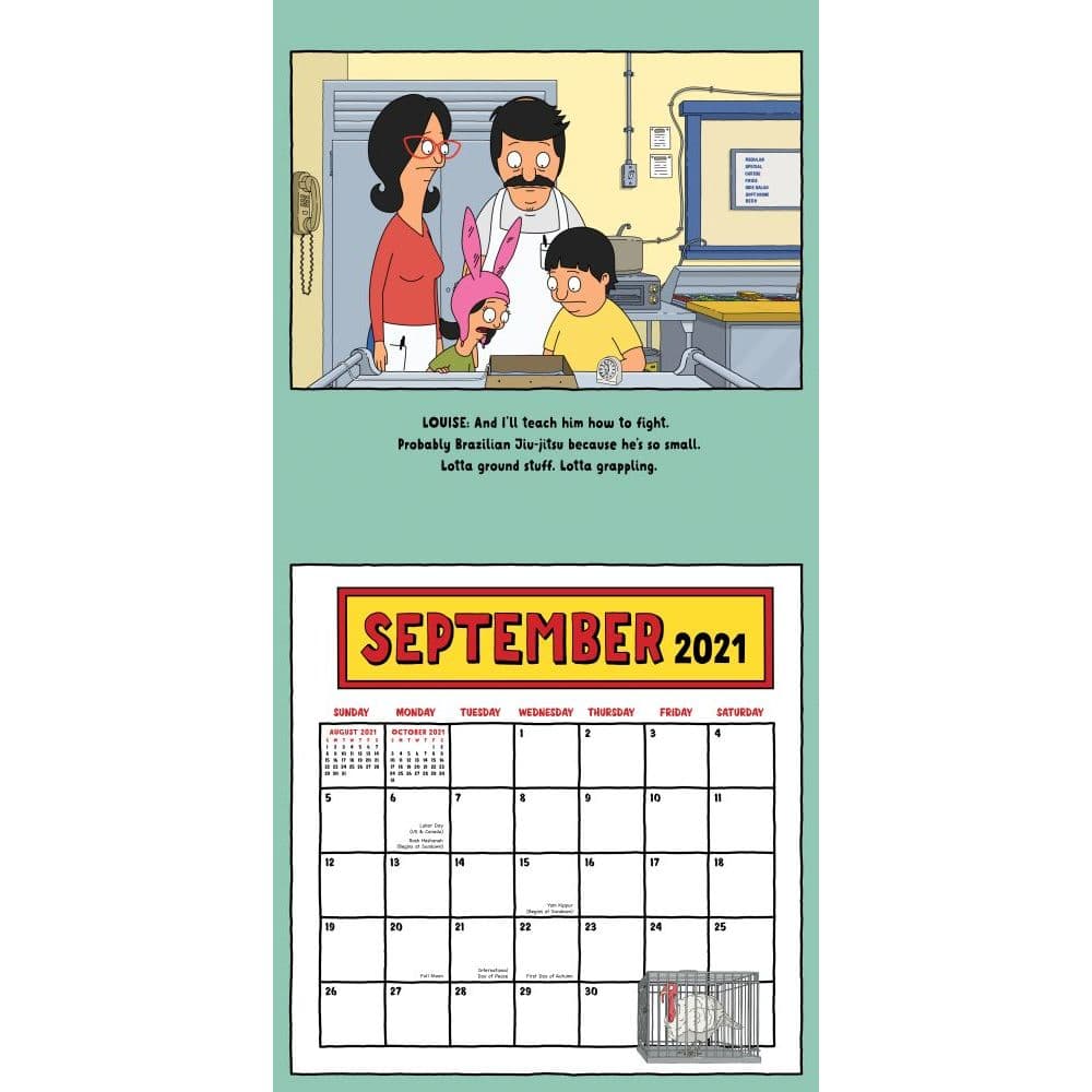 Bobs Burgers Wall Calendar