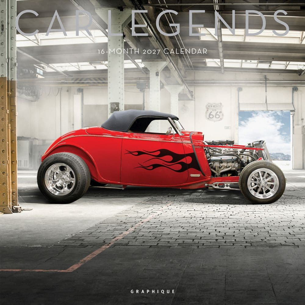 Car Legends 2027 Wall Calendar Main Product Image