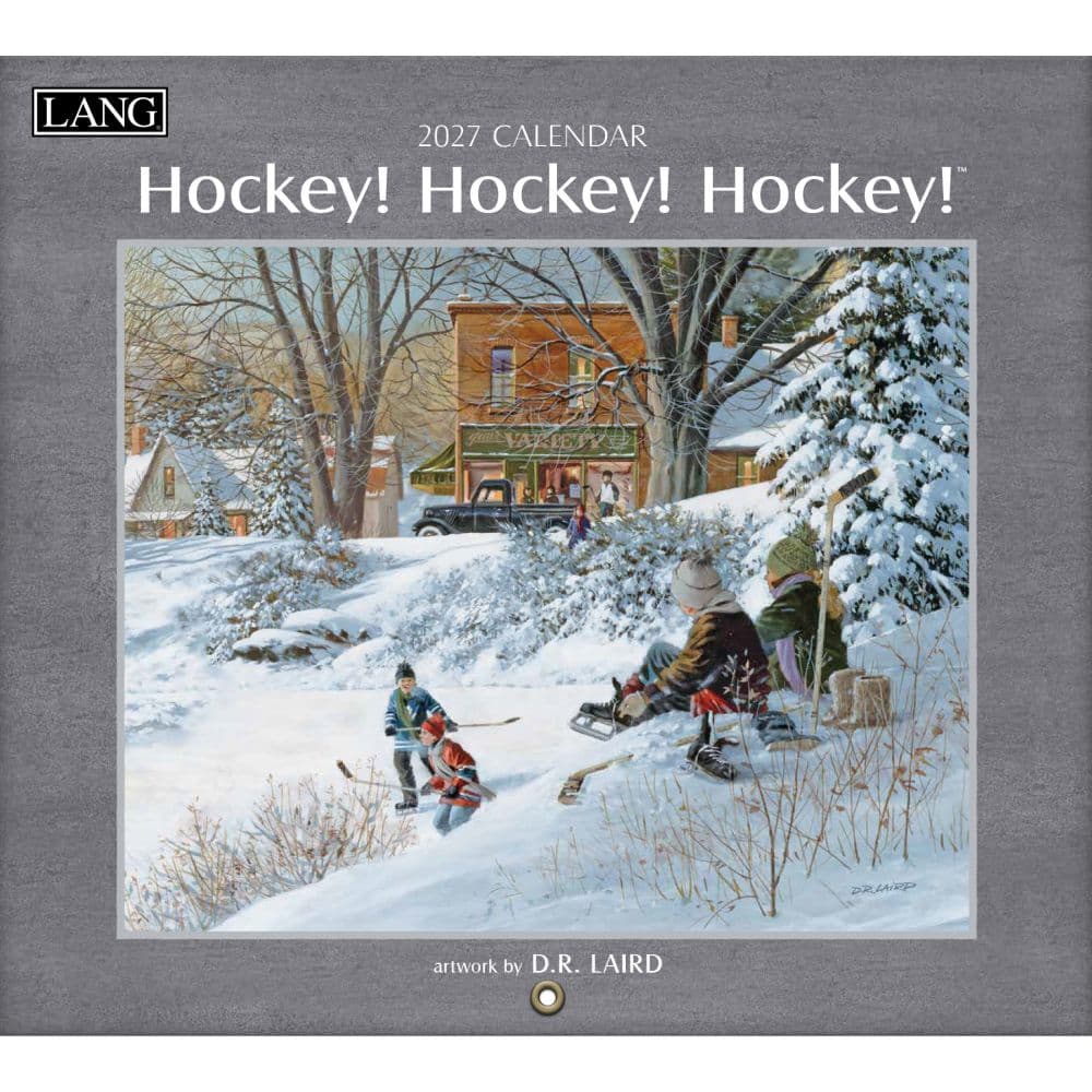 Hockey Hockey Hockey 2027 Wall Calendar by DR Laird