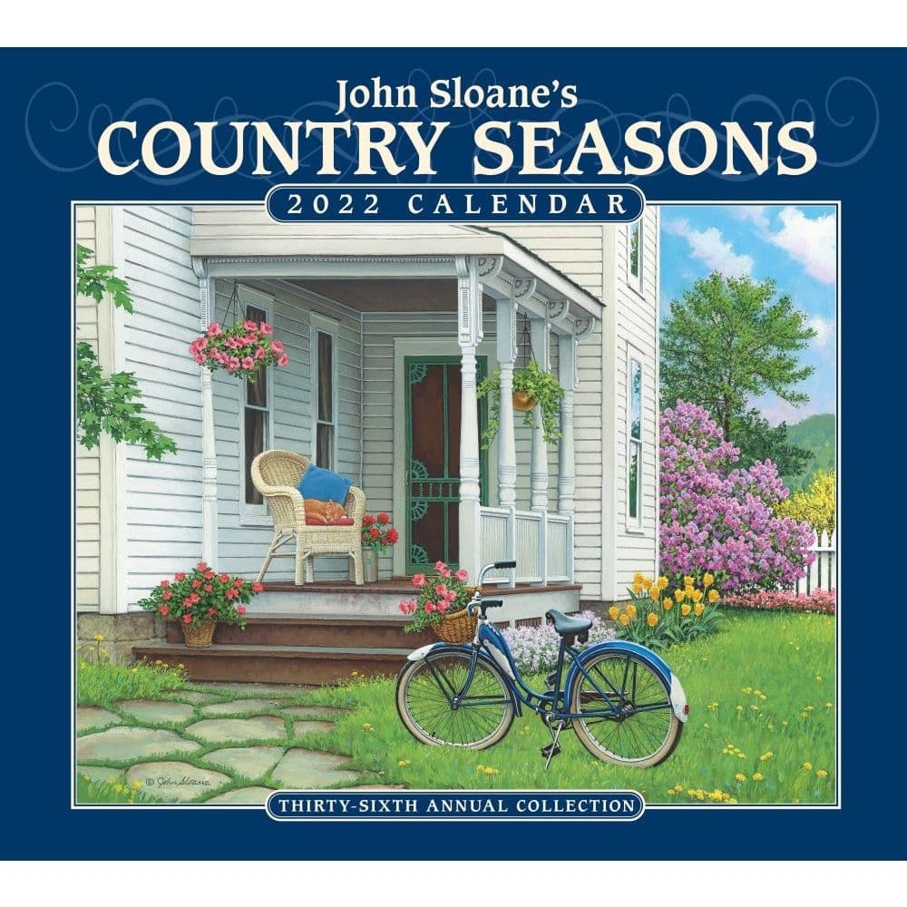 John Sloanes Country Seasons 2022 Deluxe Wall Calendar