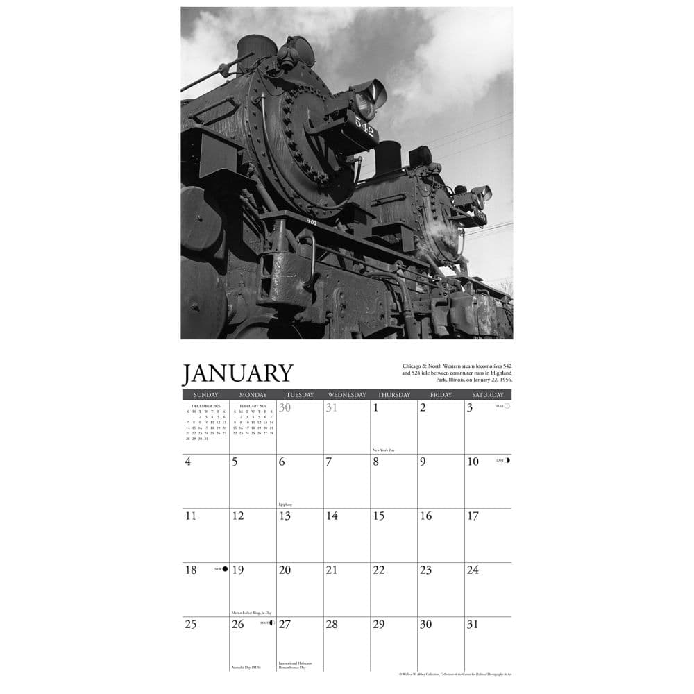 Classic Trains 2026 Wall Calendar Second Alternate Image
