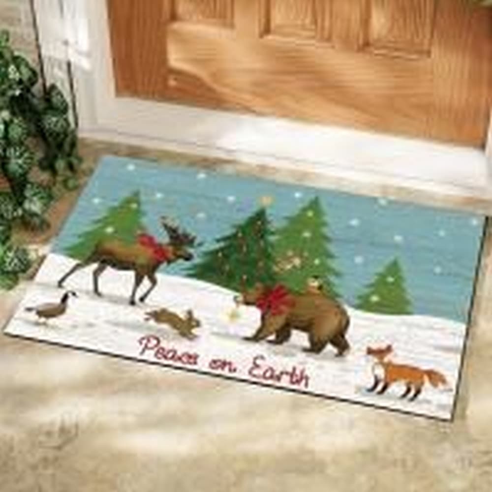 Woodland Winter Door Mat by Suzanne Nicoll Alternate Image 1
