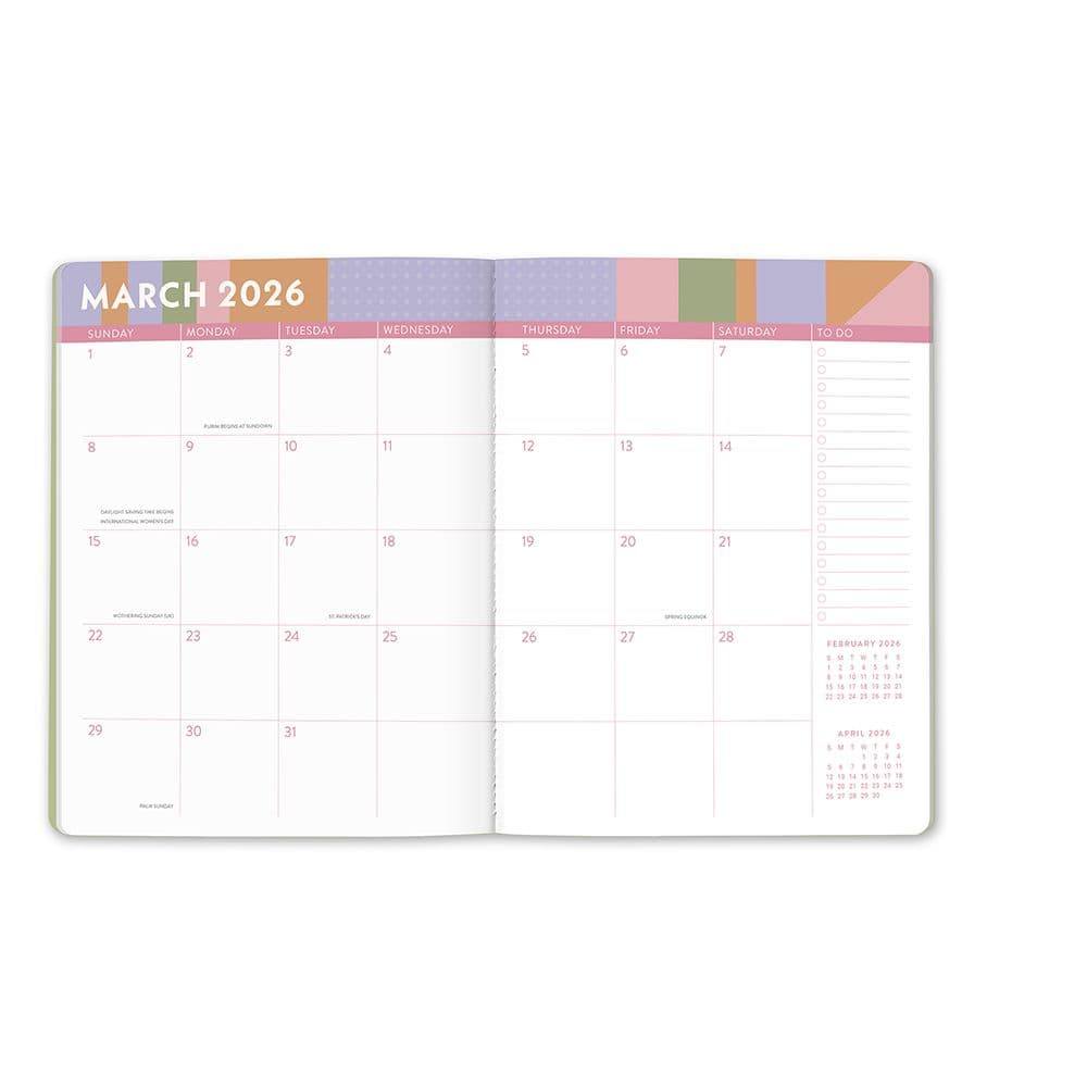 Color Block Monthly 2026 Planner Fifth Alternate Image