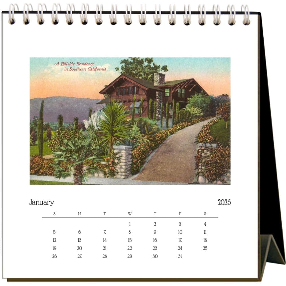 Craftsman Bungalows 2025 Easel Desk Calendar