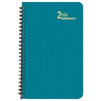 image Turquoise Shimmer Large Time Weekly 2026 Planner Main Product Image