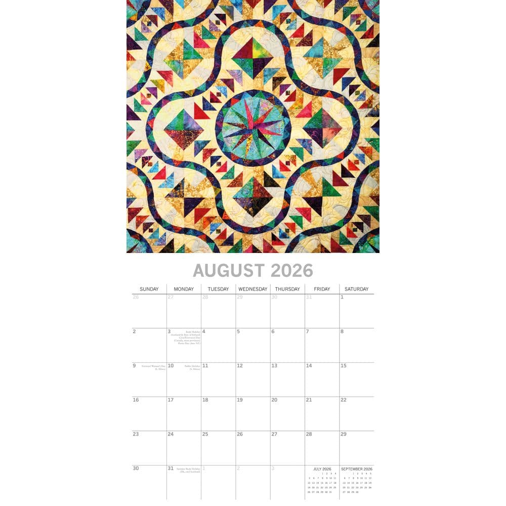 Quilting 2026 Wall Calendar Third Alternate Image