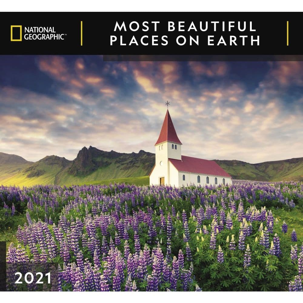 Most Beautiful Places on Earth Wall Calendar
