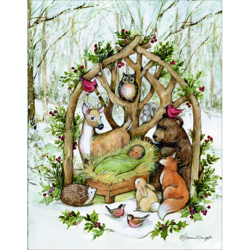 Heaven and Nature Sing Frosty Evening Christmas Cards Main Product Image