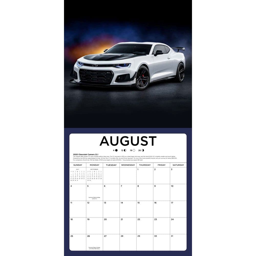 American Muscle Cars 2024 Wall Calendar