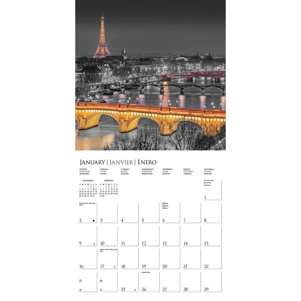 Paris Glitz 2022 Wall Calendar - Calendars.com