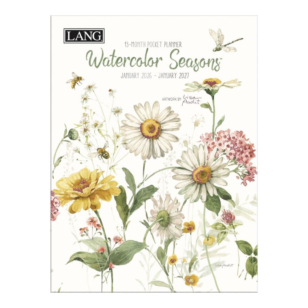 Watercolor Seasons Monthly 2026 Pocket Planner Main Image
