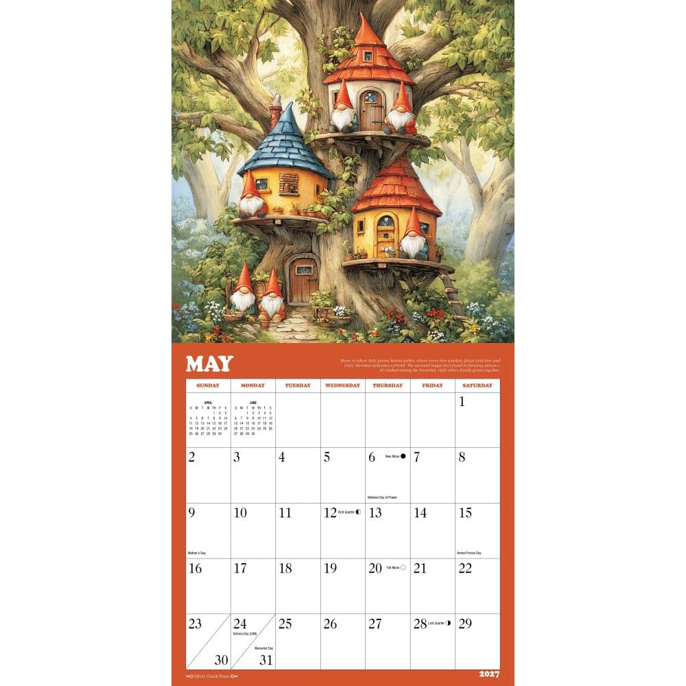Secret Life Of Gnomes 2027 Wall Calendar Second Alternate Image