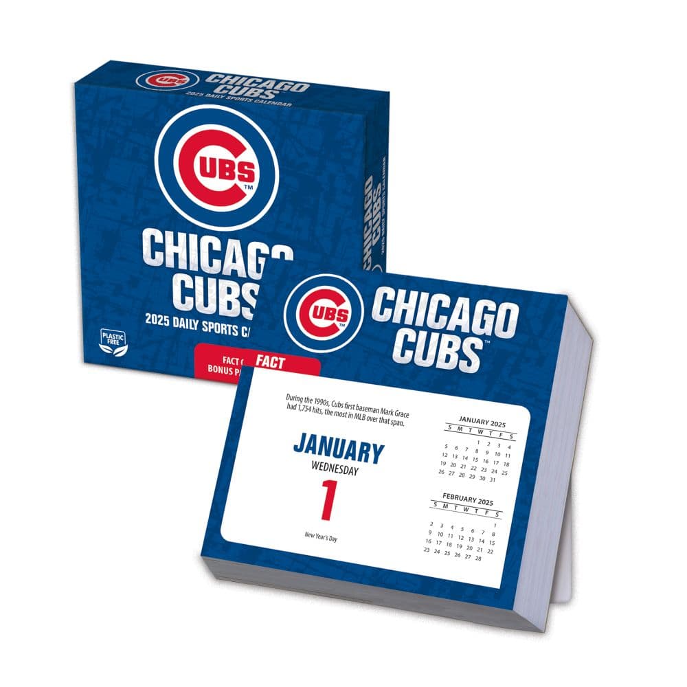 MLB Chicago Cubs 2025 Desk Calendar