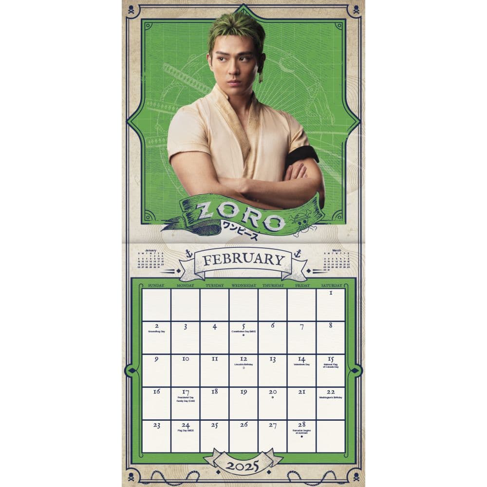 One Piece Live Action 2025 Wall Calendar Second Alternate Image width=&quot;1000&quot; height=&quot;1000&quot;