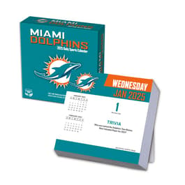 Miami Dolphins 2025 Desk Calendar