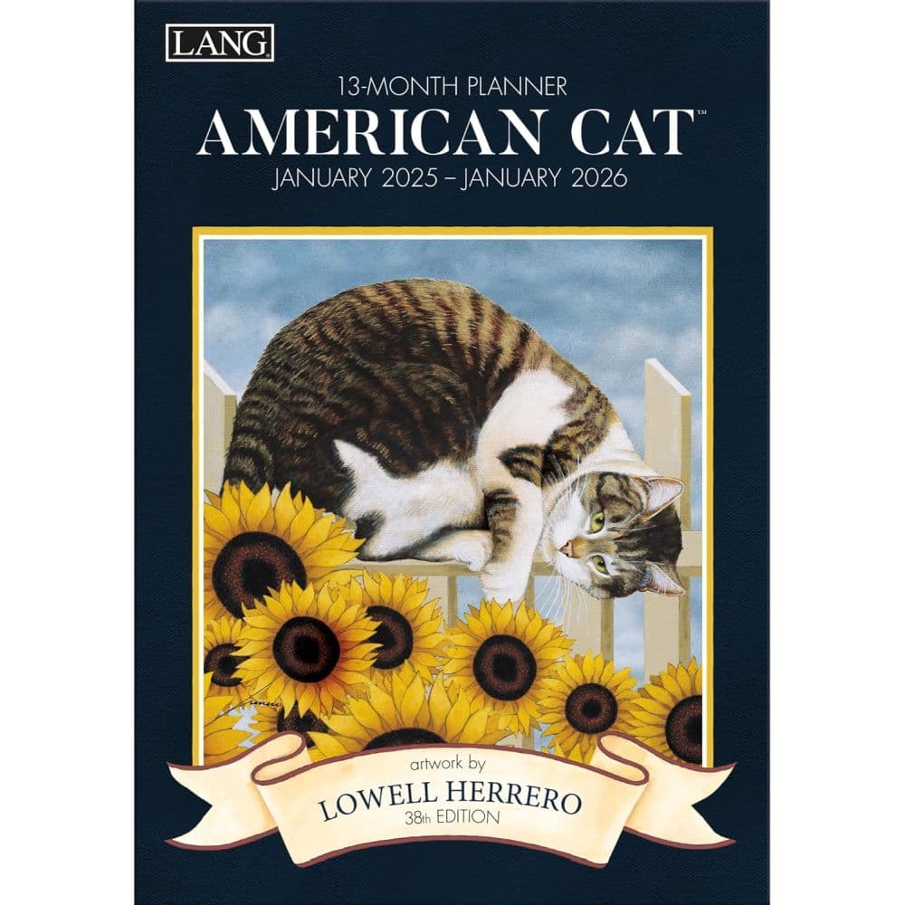 American Cat by Lowell Herrero 2025 Monthly Planner Main Product Image width=&quot;1000&quot; height=&quot;1000&quot;