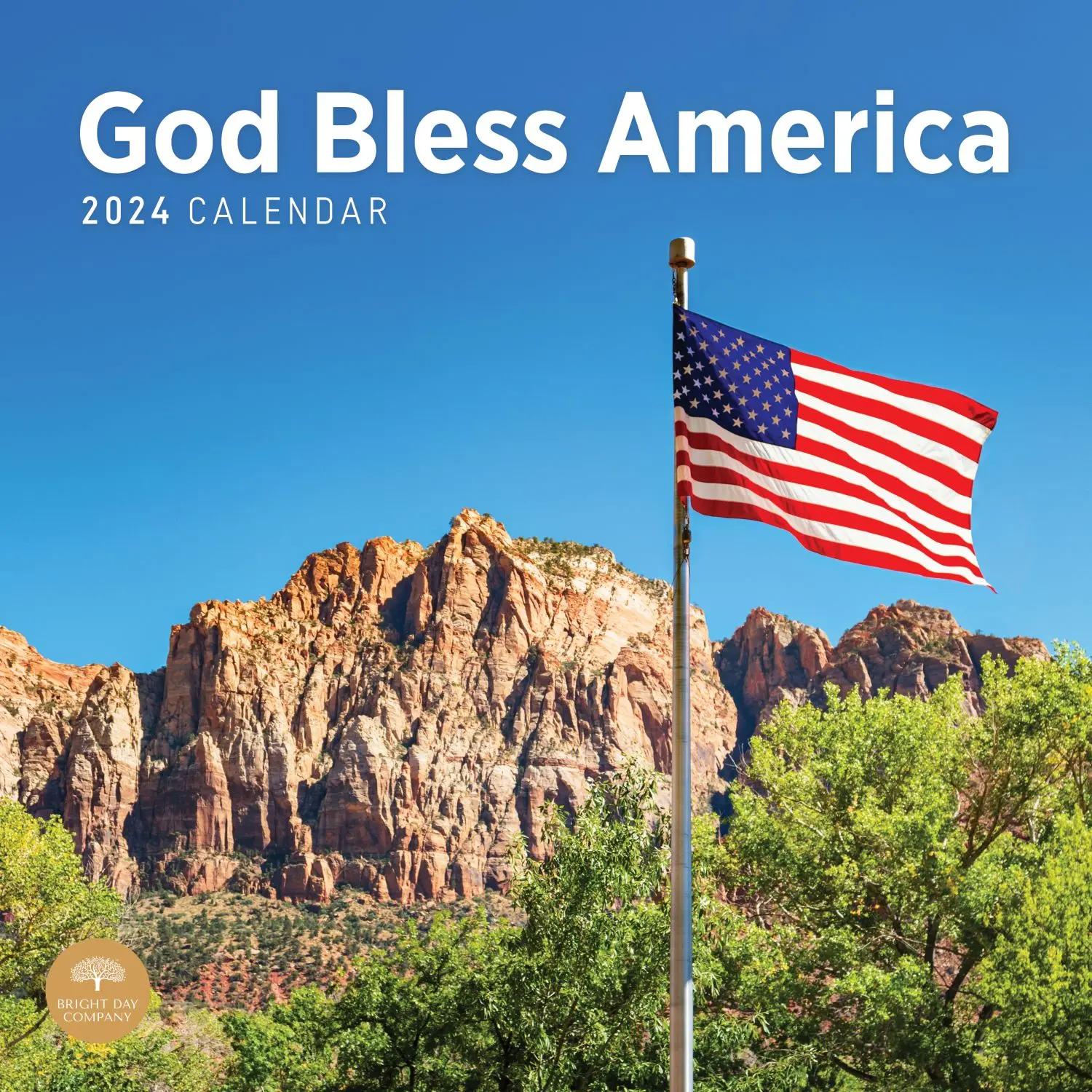 God Bless America 2024 Wall Calendar