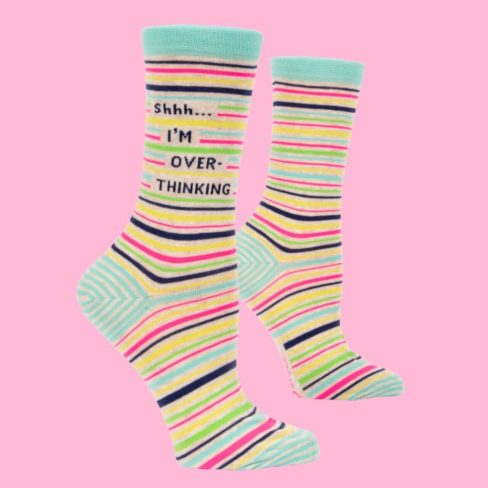 shhh im over think socks image 1  width=&quot;825&quot; height=&quot;699&quot;