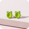 image Thumbprint Frog Stud Earrings