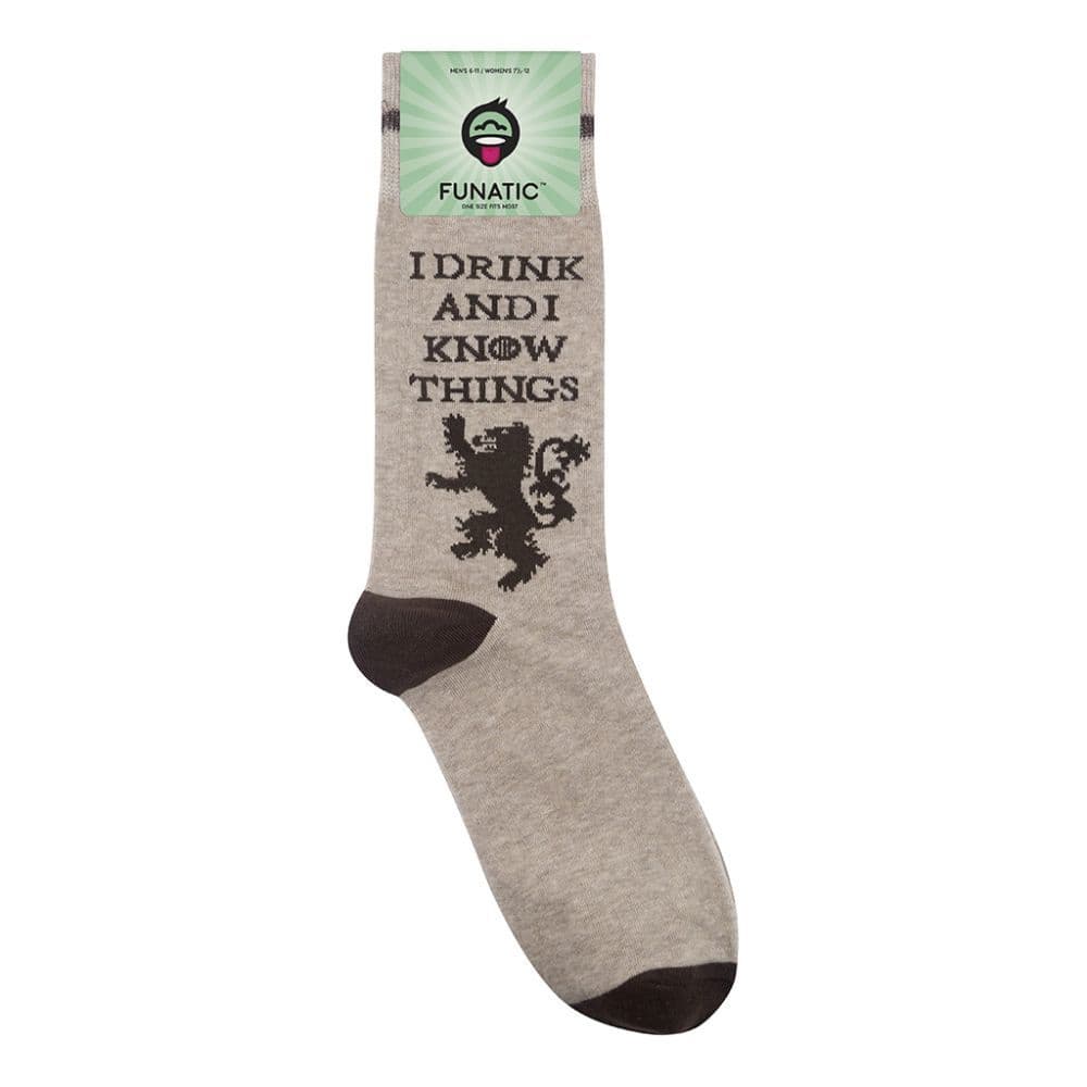 I Drink I Know Things EXCL Socks First Alternate image  width="825" height="699"