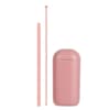 image Reusable Silicone Straw With Case   Pink Main Image  width="825" height="699"