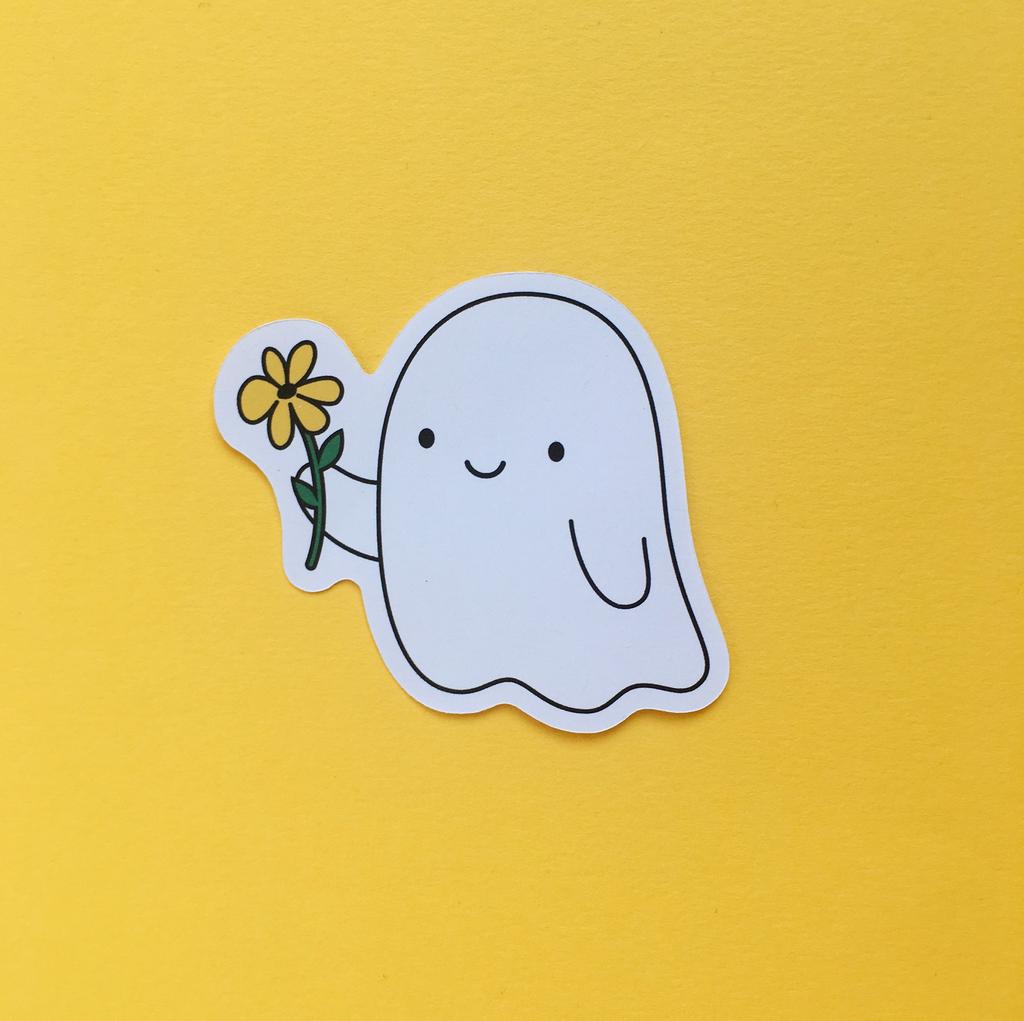 Made by Chanamon Ghost Sticker Main Product Image  width="826" height="699"