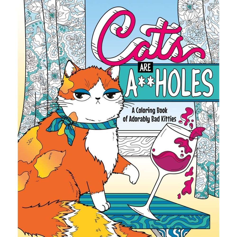 image Cats are Assholes Coloring Book