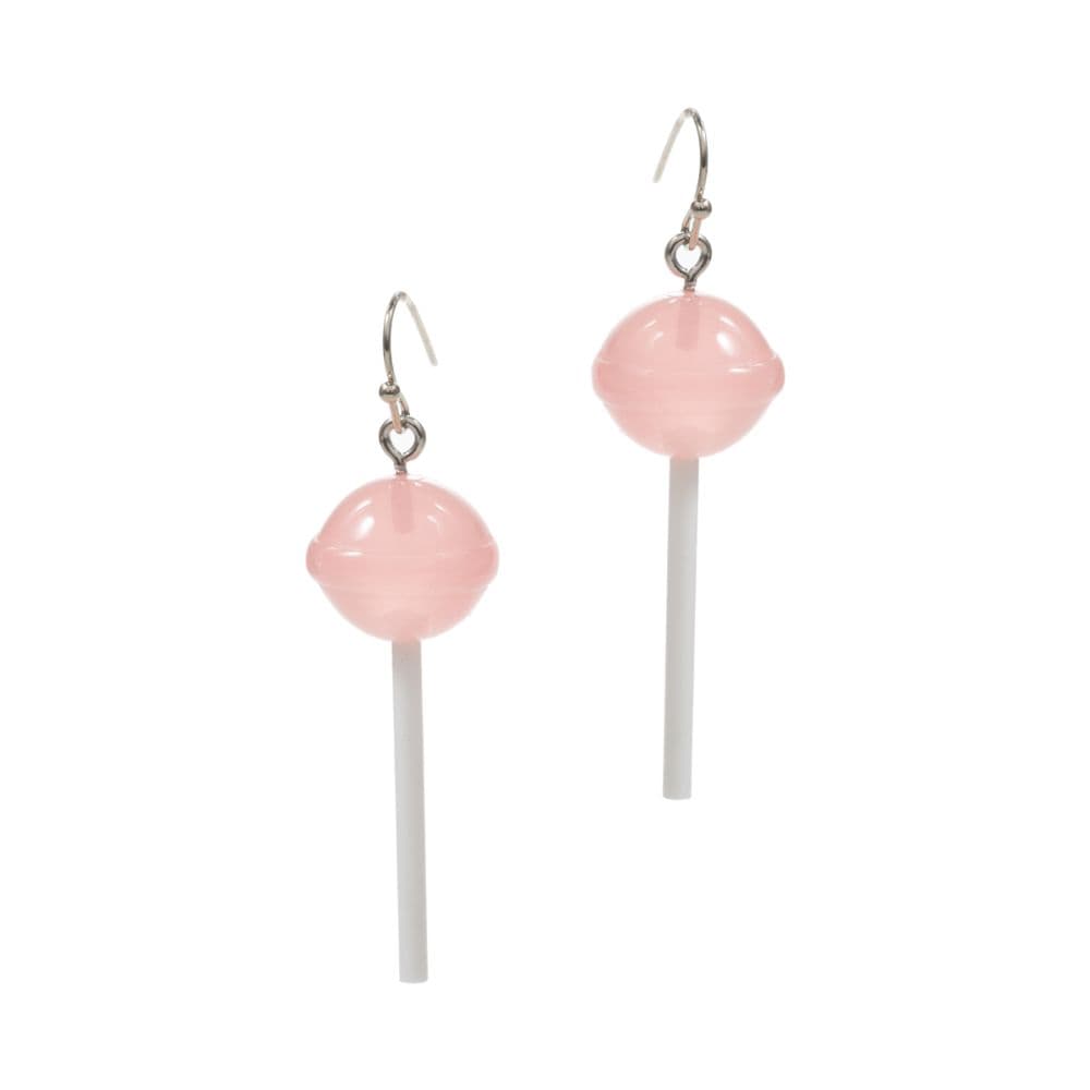image Lollipop Round Pink Dangle Earrings