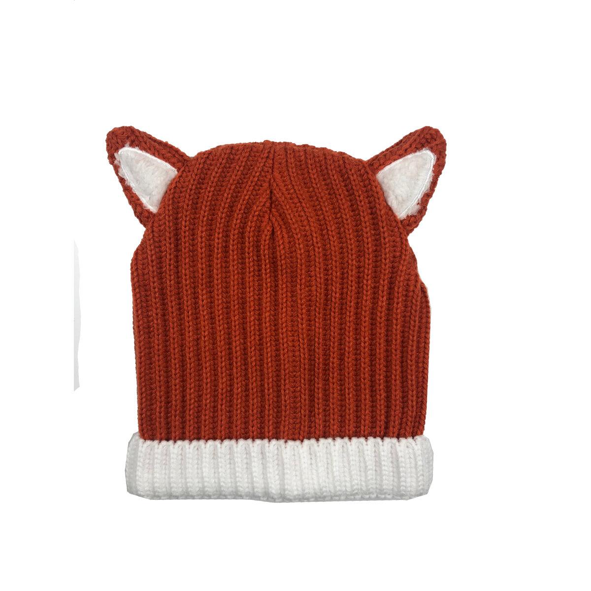 Fox Ears Beanie (Orange)