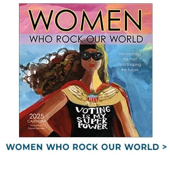 Women Who Rock Our World 2025 Wall Calendar cover