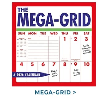 Mega Grid 2026 Wall Calendar