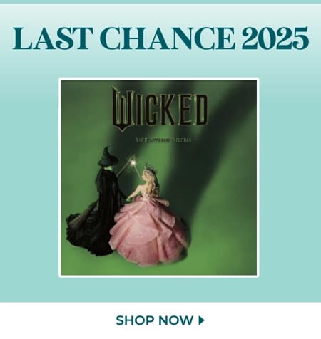 2025 – while it lasts! Shop now for top-selling calendars like Wicked, Taylor Swift, Stitch, and more.