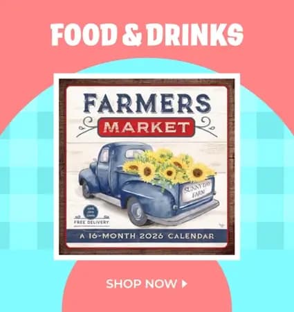 Grill, Chill and Plan Ahead — 2026 calendars featuring I Love Beer, Farmers Market, Baking, and Afternoon Tea themes; perfect for foodies, bakers, and backyard planners.