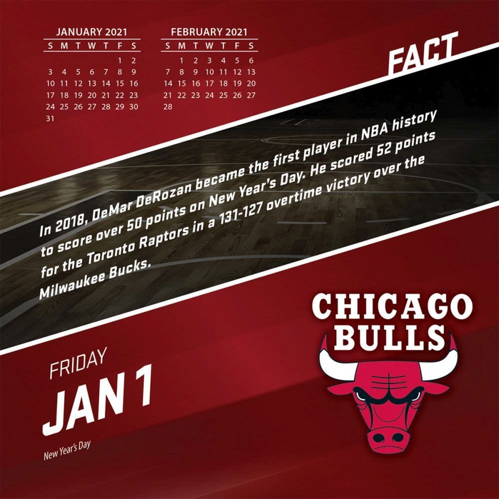 Chicago Bulls Desk Calendar | eBay