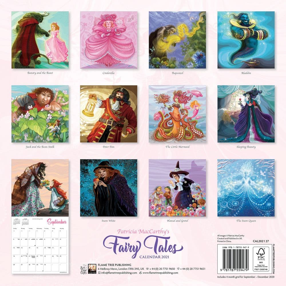 Fairy Tales McCarthy Wall Calendar 9781787559479 eBay