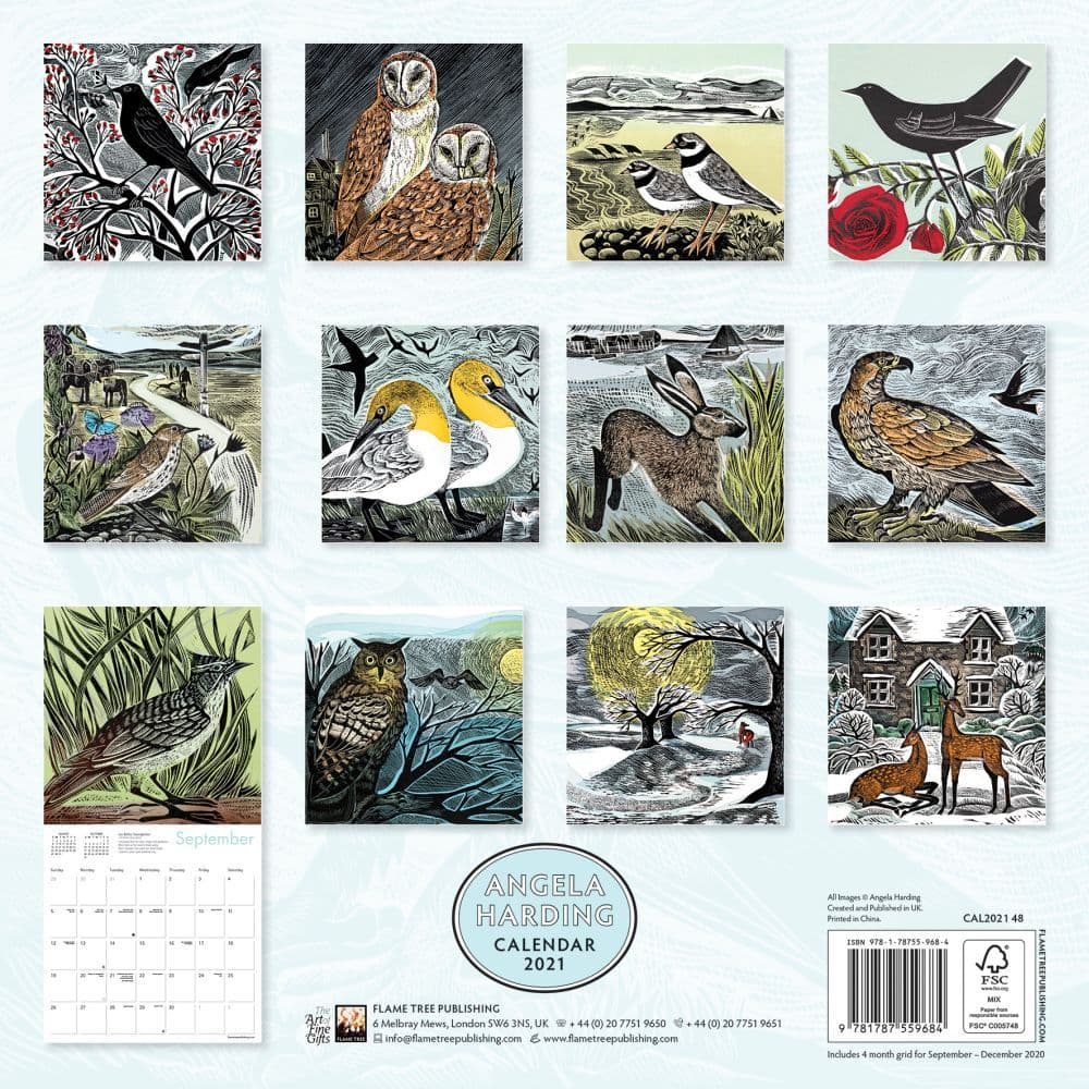 Harding Angela Wall Calendar 9781787559684 eBay
